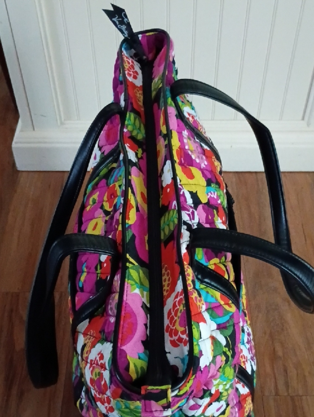 Vera Bradley Quilted Floral Tote Bag - Picture 7 of 13